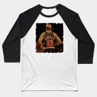 Rodman New Hairstyle Baseball T-Shirt